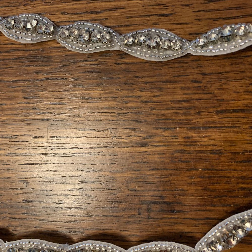 Brand new rhinestone and beaded hair tie or belt